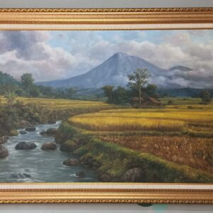 Lukisan "Nuansa Sawah Yang Damai"